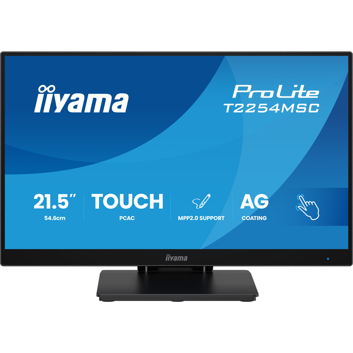 Монитор 21.5" Iiyama ProLite T2254MSC-B2AG, 1920x1080 IPS Touch, 100 Hz, Speakers (HDMI, DP)