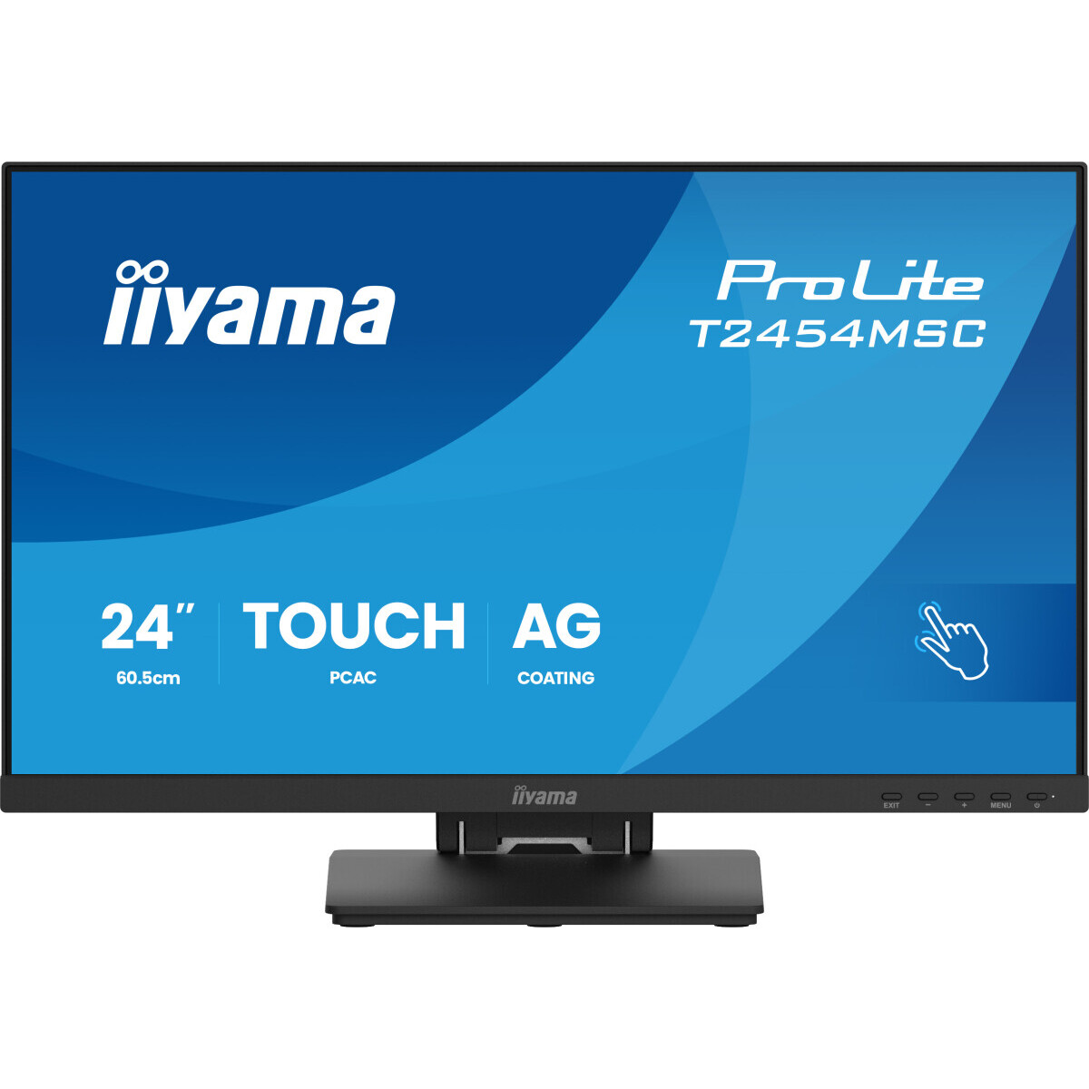 Монитор 23.8" Iiyama ProLite T2454MSC-B3AG, 1920x1080, IPS Touch, 83Hz, Speakers (DP, HDMI)