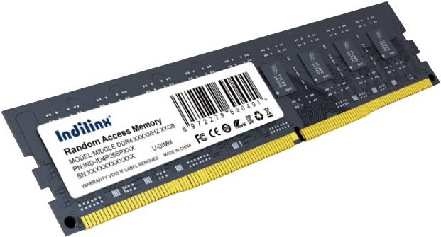 Оперативная память 16Gb Indilinx IND-ID4P32SP16X, DDR IV, PC-25600, 3200MHz