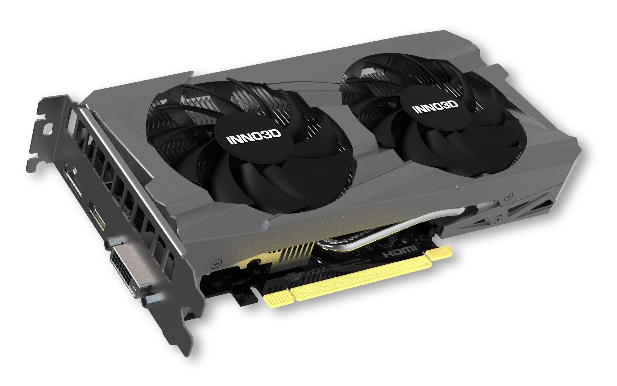 Видеокарта GeForce RTX 3050, 8Gb GDDR6 128bit, Inno3D Twin X2 OC N30502-08D6X-11902130, RTL (ТОЛЬКО В СОСТАВЕ ПЭВМ)