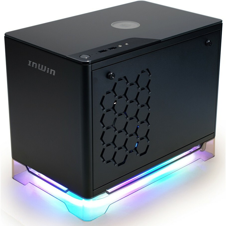 Корпус Inwin CF08A (A1PLUS), черный, 650Вт, mini-ITX