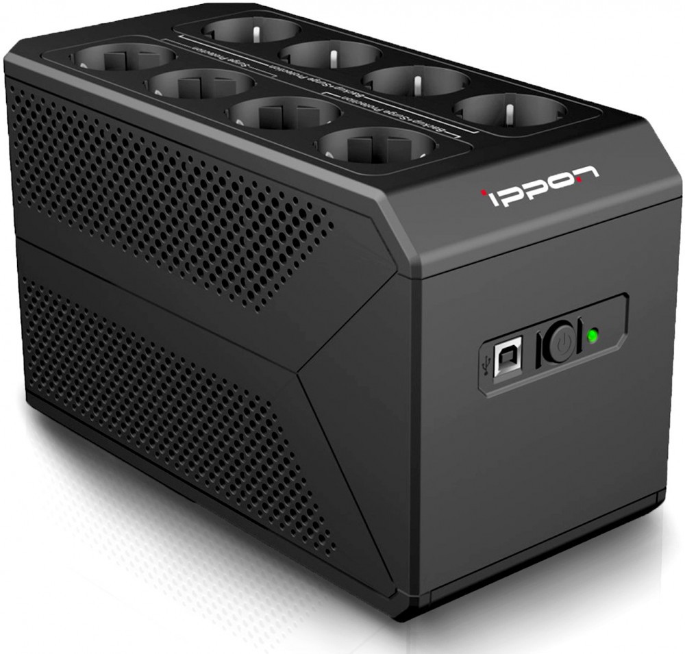 ИБП Ippon Back Comfo Pro II 650, 650VA (2 + 6 Schuko)
