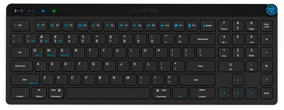 Клавиатура Jlab JBuds Keyboard, черный (IEUKJBUDSKEYRBLK4)