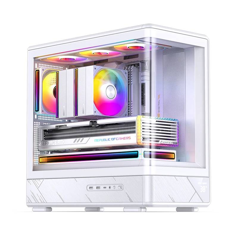 Корпус Jonsbo D200 White, без БП, mATX