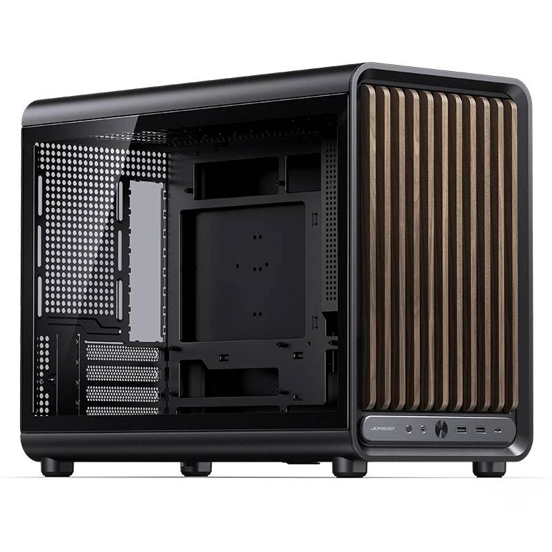 Корпус Jonsbo D33 WOOD Black, без БП, mATX