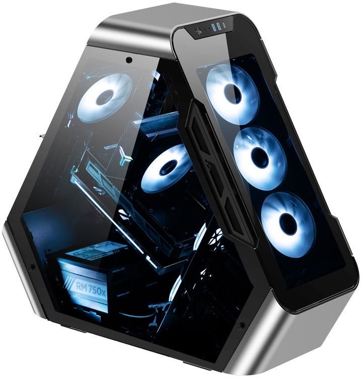 Корпус Jonsbo TR03-G Silver, без БП, mini-ITX