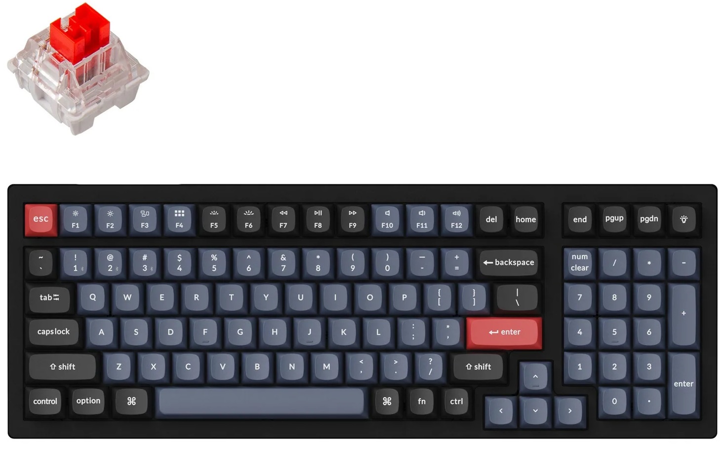 Клавиатура Keychron K4 Pro Grey RGB K4P-H1-RU (Keychron K Pro Red)