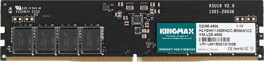 Оперативная память 8Gb Kingmax KM-LD5-4800-8GS, DDR V, PC-38400, 4800MHz
