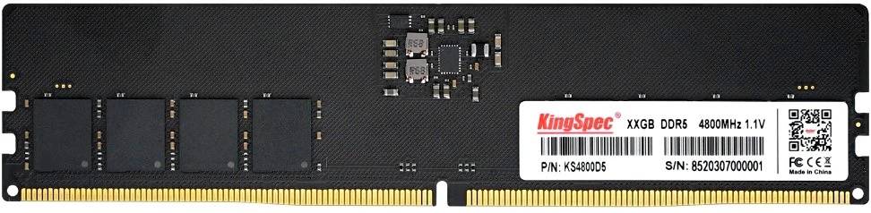 Оперативная память 16Gb Kingspec KS4800D5P11016G, DDR V, PC-38400, 4800MHz (ТОЛЬКО В СОСТАВЕ ПЭВМ)