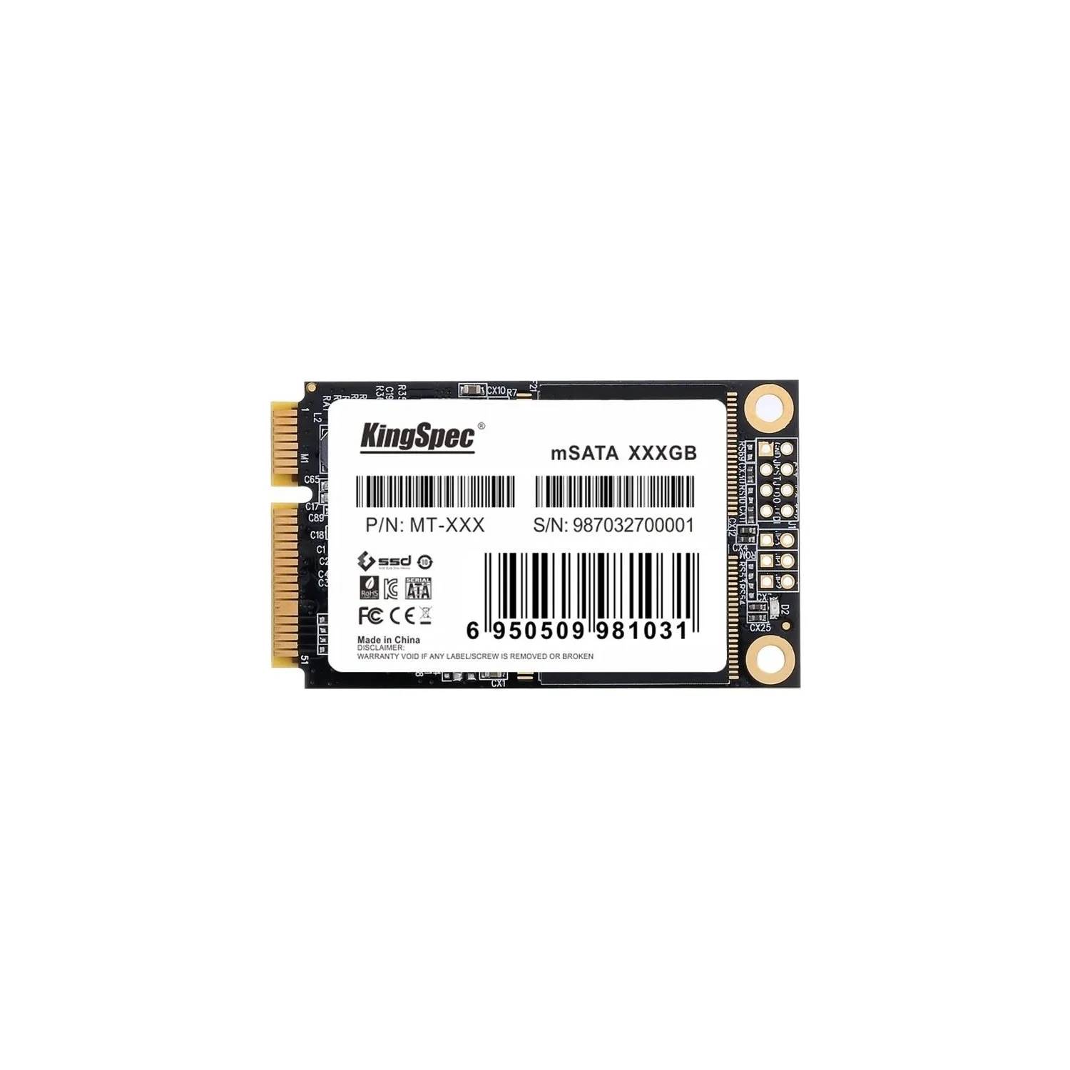 128Gb SSD Kingspec MT-128, (500/450), mSATA