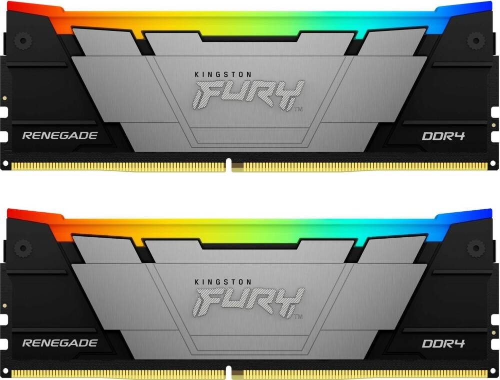 Оперативная память 16Gb Kingston FURY Renegade RGB KF436C16RB2AK2/16, DDR IV, PC-28800, 3600MHz, kit 2x8Gb