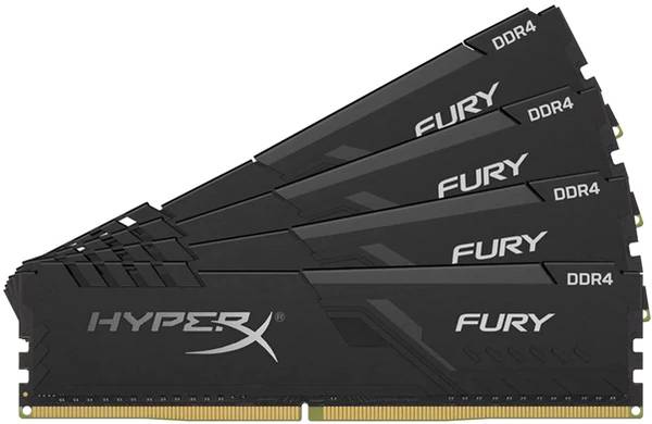 Оперативная память 32Gb Kingston FURY Beast Black KF436C17BBK4/32, DDR IV, PC-28800, 3600MHz, kit 4x8Gb