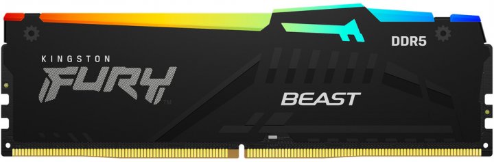 Оперативная память 16Gb Kingston FURY Beast RGB KF552C36BBEA-16, DDR V, PC-41600, 5200MHz