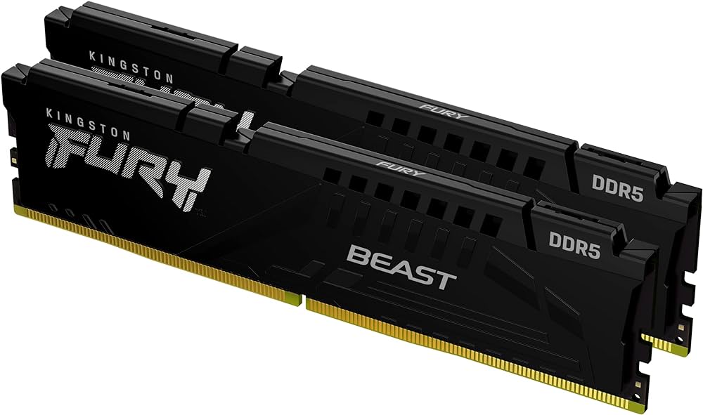 Оперативная память 16Gb Kingston FURY Beast Black EXPO KF552C36BBEK2-16, DDR V, PC-41600, 5200MHz, kit 2x8Gb