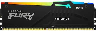 Оперативная память 32Gb Kingston FURY Beast RGB KF552C40BBA-32, DDR V, PC-41600, 5200MHz