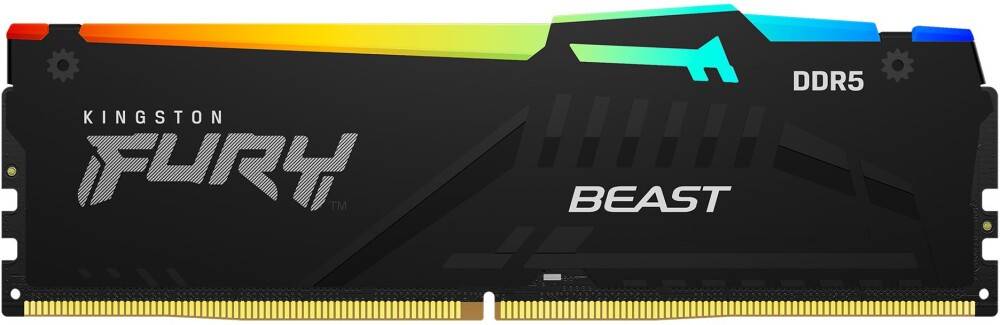Оперативная память 8Gb Kingston FURY Beast Black RGB KF556C36BBEA-8, DDR V, PC-44800, 5600MHz