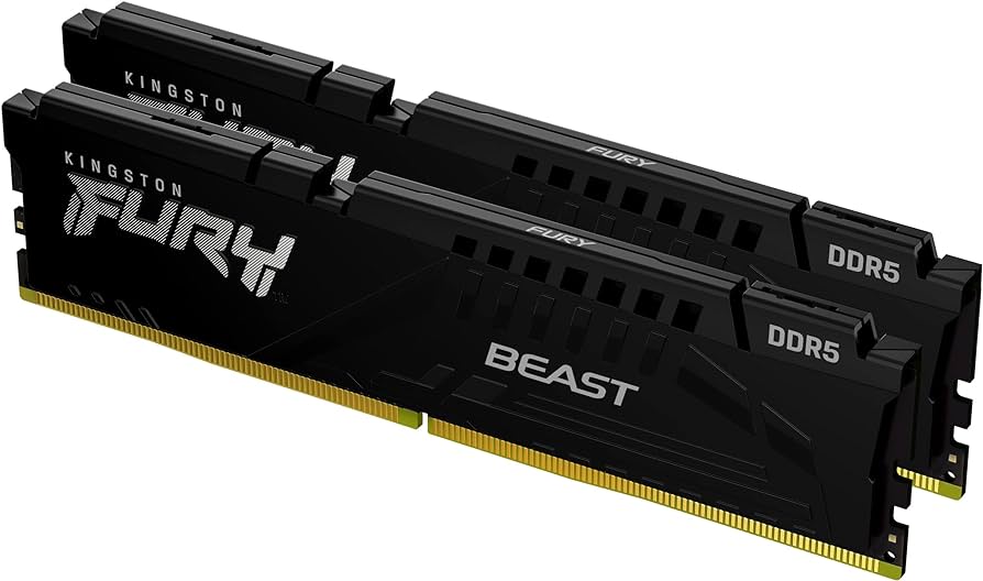 Оперативная память 16Gb Kingston FURY Beast Black KF556C36BBEK2-16, DDR V, PC-44800, 5600MHz, kit 2x8Gb