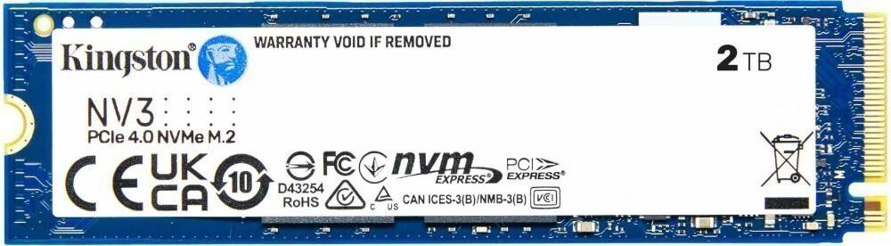 2Tb SSD Kingston NV3 SNV3S/2000G, (6000/5000), NVMe M.2