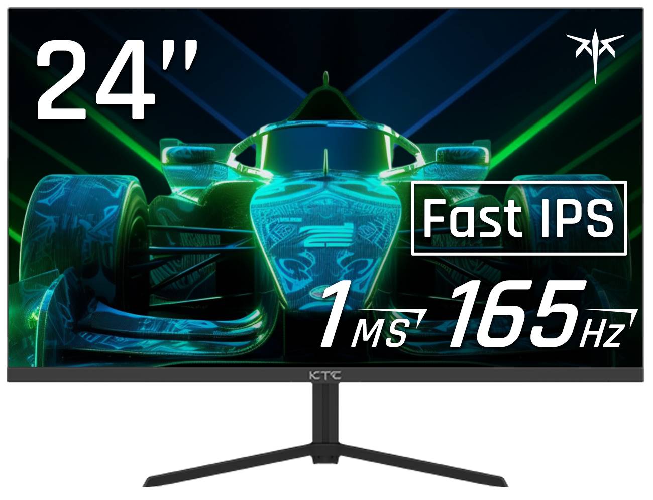 Монитор 23.8" KTC H24T09P Black, 1920x1080, IPS, 165Hz (2xHDMI, 2xDP)