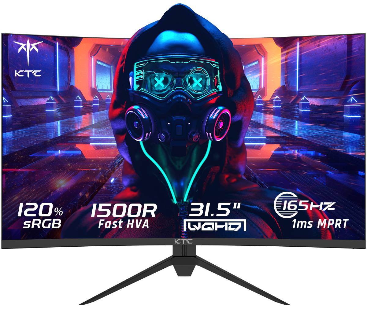 Монитор 31.5" KTC H32S17 Black, 2560x1440, VA, 165Hz (2xHDMI, 2xDP)
