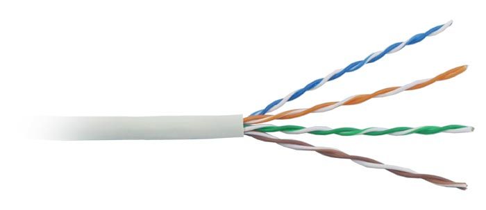 UTP кабель бухта 305м cat.5e Lanmaster LAN-5EUTP-LSZH-WH, белый