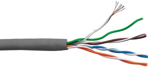 UTP кабель бухта 305м cat.5e Lanmaster LAN-5EUTP-PT-LSZH-GY, серый
