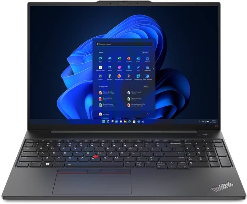 Ноутбук Lenovo ThinkPad E16 Gen 1 (21JN009NRT), 16" IPS, Core i7 1355U/ 16Gb/ 512SSD/ Black