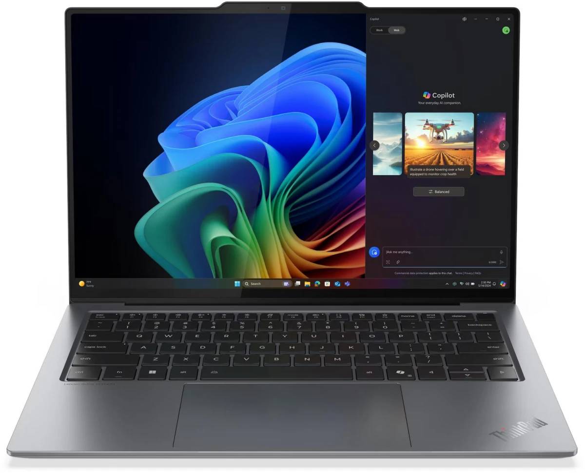 Ноутбук Lenovo ThinkPad X9-14 Gen 1 Aura Edition (21QA0004US), 14" OLED, Core Ultra 7 258V/ 32Gb/ 1TbSSD/ W11/ Grey