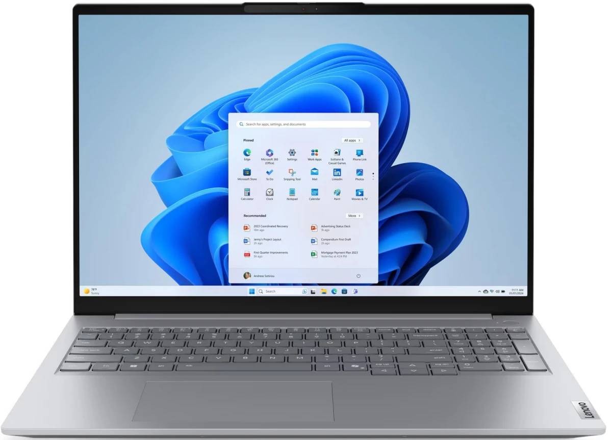 Ноутбук Lenovo ThinkBook 16 G9 IRL 21US000GFW, 16" IPS, Core i5 13420H/ 16Gb/ 512SSD/ Grey