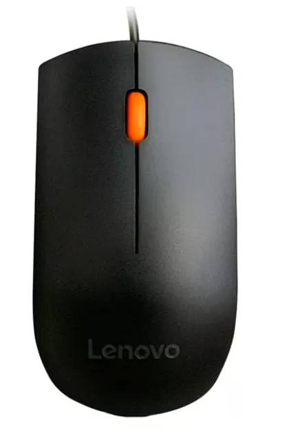 Мышь Lenovo 300 черный-оранжевый GX30M39704