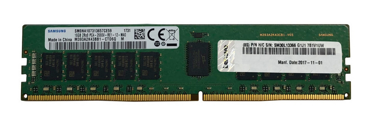 Серверная оперативная память 32Gb Lenovo 4X77A08633, DDR IV, PC-25600, 3200MHz, Reg
