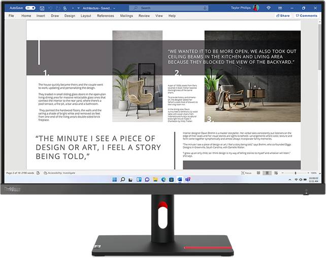 Монитор 27" Lenovo ThinkVision S27I-30 (63DFKAT4UK), 1920x1080, IPS, 100Hz (VGA, 2xHDMI)