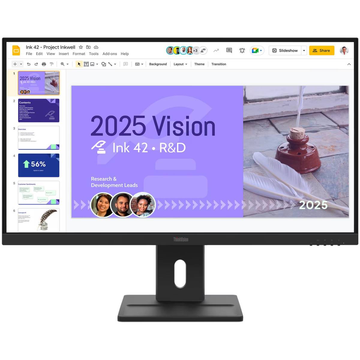 Монитор 27" Lenovo ThinkVision E27q-40 (64BDGAT4UK), 2560x1440, IPS, 100Hz, (2xHDMI, DP)