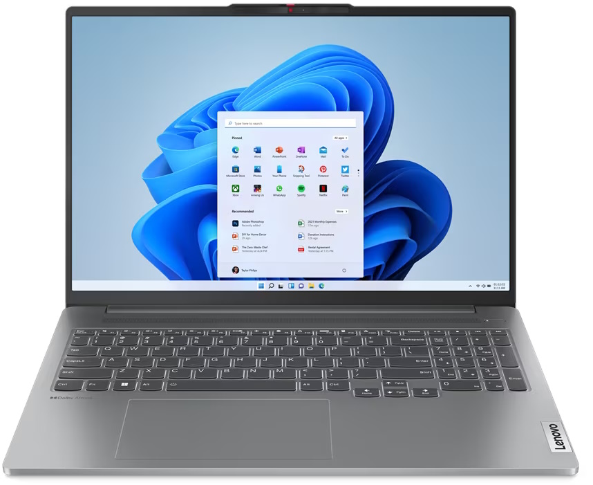 Ноутбук Lenovo IdeaPad Slim 3 16IAH8 (83ES0018RK), 16" IPS, Core i5 12450H/ 16Gb/ 512SSD/ Grey