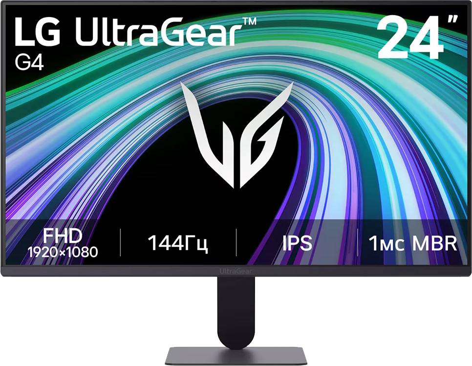Монитор 23.8" LG UltraGear G4 24G411B-B, 1920x1080, IPS, 144Hz (HDMI, DP)