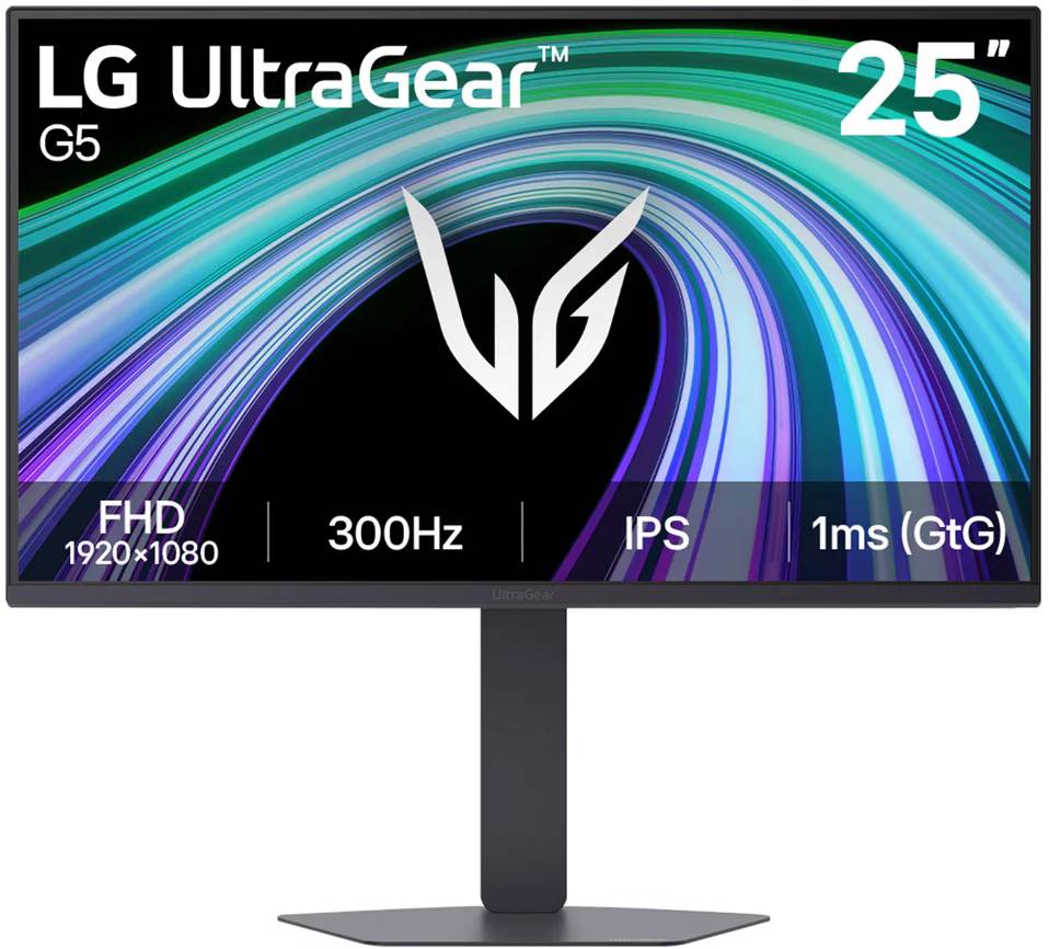 Монитор 24.5" LG UltraGear 25G550B-B, 1920x1080, IPS, 300Hz (2xHDMI, DP)