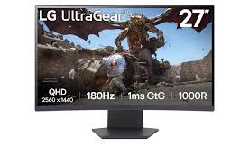Монитор 27" LG 27GS60QC-B, 2560x1440, VA, 180Hz (2xHDMI, DP)