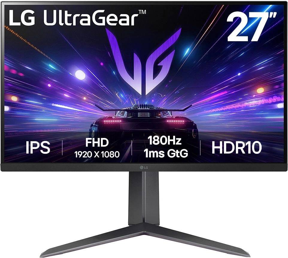 Монитор 27" LG UltraGear 27GS65F-B, 1920x1080, IPS, 180Hz (HDMI, DP)