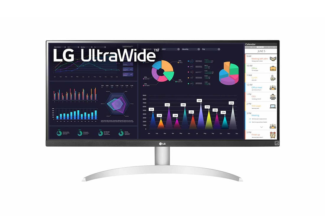 Монитор 29" LG 29WQ600-W, 2560x1080, IPS, 100Hz, Speakers (HDMI, DP, USB Type-C)
