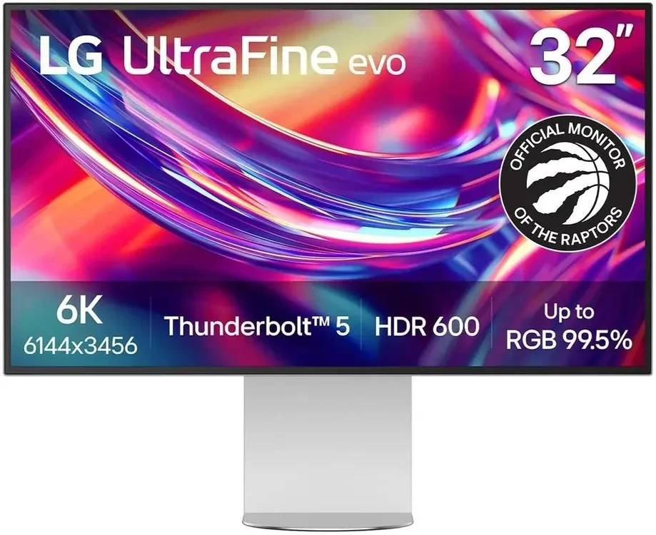 Монитор 32" LG UltraFine 32U990A-S, 6144x3456, IPS, 60Hz (HDMI, DP, Thunderbolt 5)