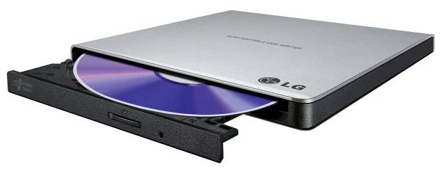 DVD±RW LG GP57ES40, внешний, USB2.0, серебристый