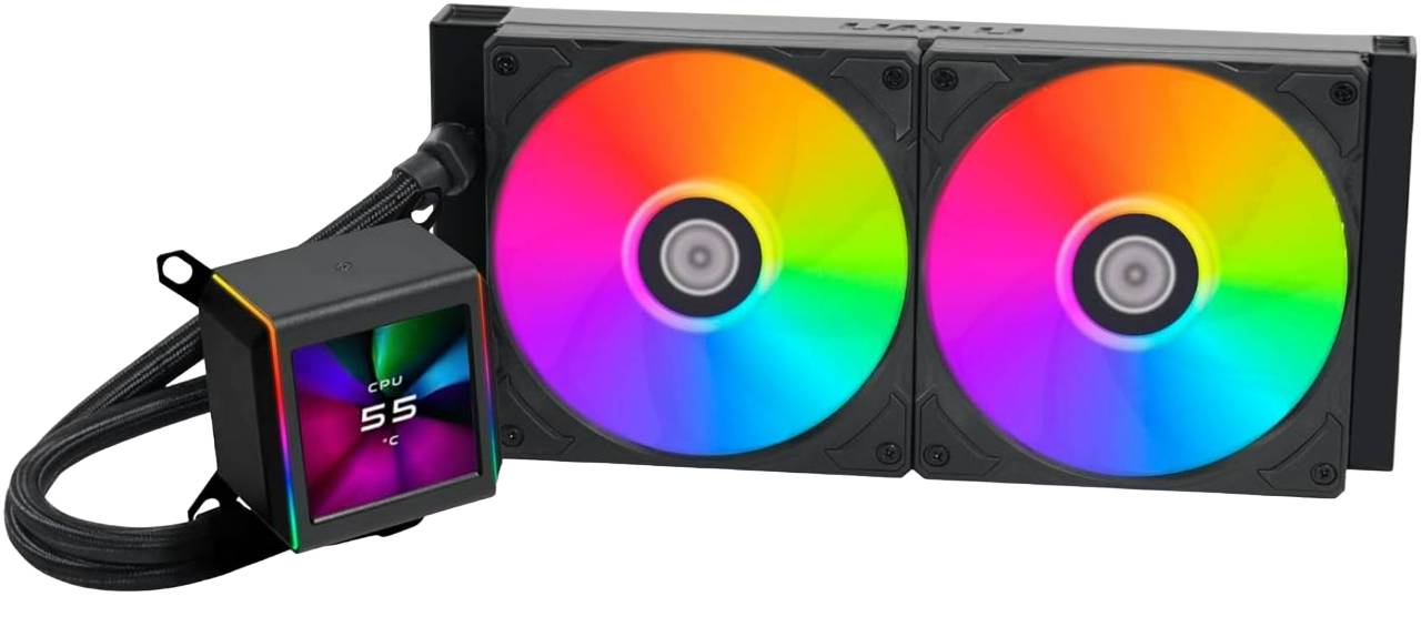 Жидкостное охлаждение Lian Li Galahad II LCD 280 Black G89.GA2ALCD28B.00 (LGA1700 Ready)