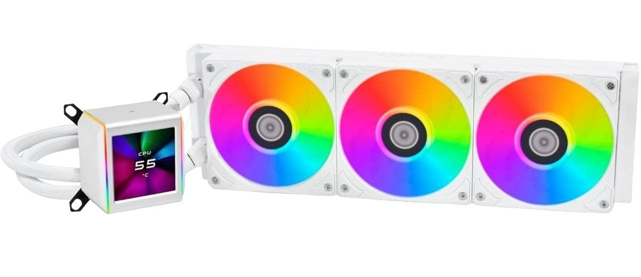 Жидкостное охлаждение Lian Li Galahad II LCD 360 White G89.GA2ALCD36W.00 (LGA1700 Ready)