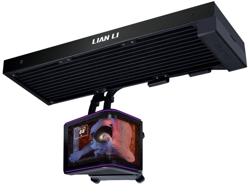 Жидкостное охлаждение Lian Li HydroShift II OLED Curved 360Fanless G89.GHS2OLDC36NB.R0 (LGA1700 Ready) (Без вентиляторов в комплекте!)
