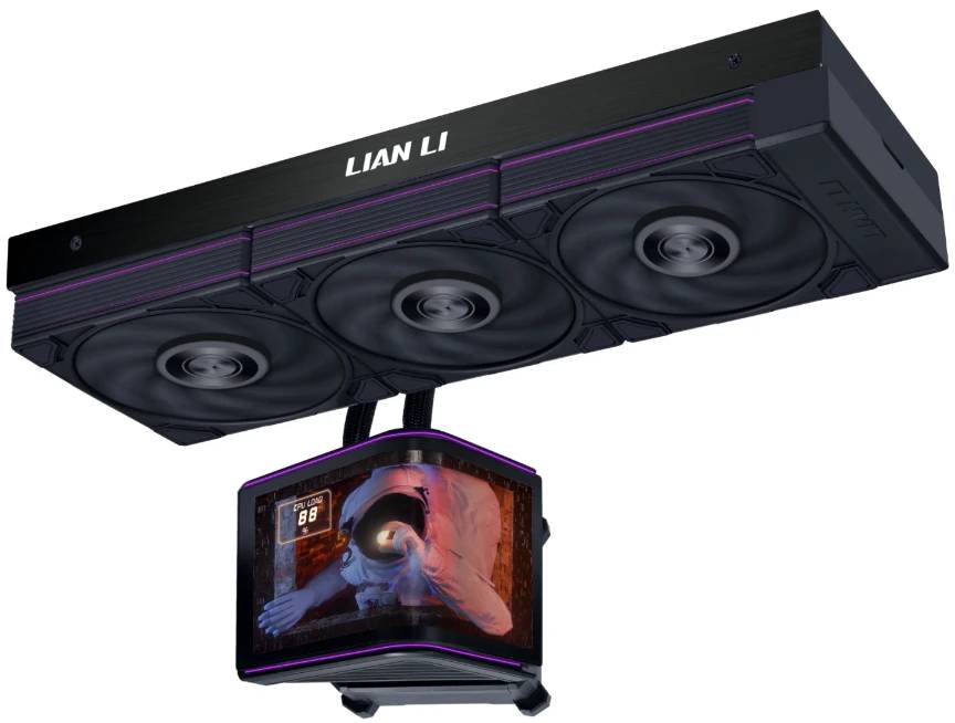 Жидкостное охлаждение Lian Li HydroShift II OLED Curved 360P28 G89.GHS2OLDC36PB.R0 (LGA1700 Ready)