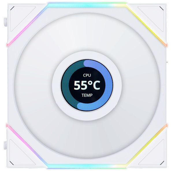 Вентилятор 12x12см Lian Li UNI FAN TL LCD 120 White G99.12TLLCD1W.R0