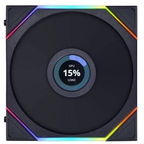 Вентилятор 14x14см Lian Li UNI FAN TL LCD Reverse 140 Black G99.14RTLLCD1B.00