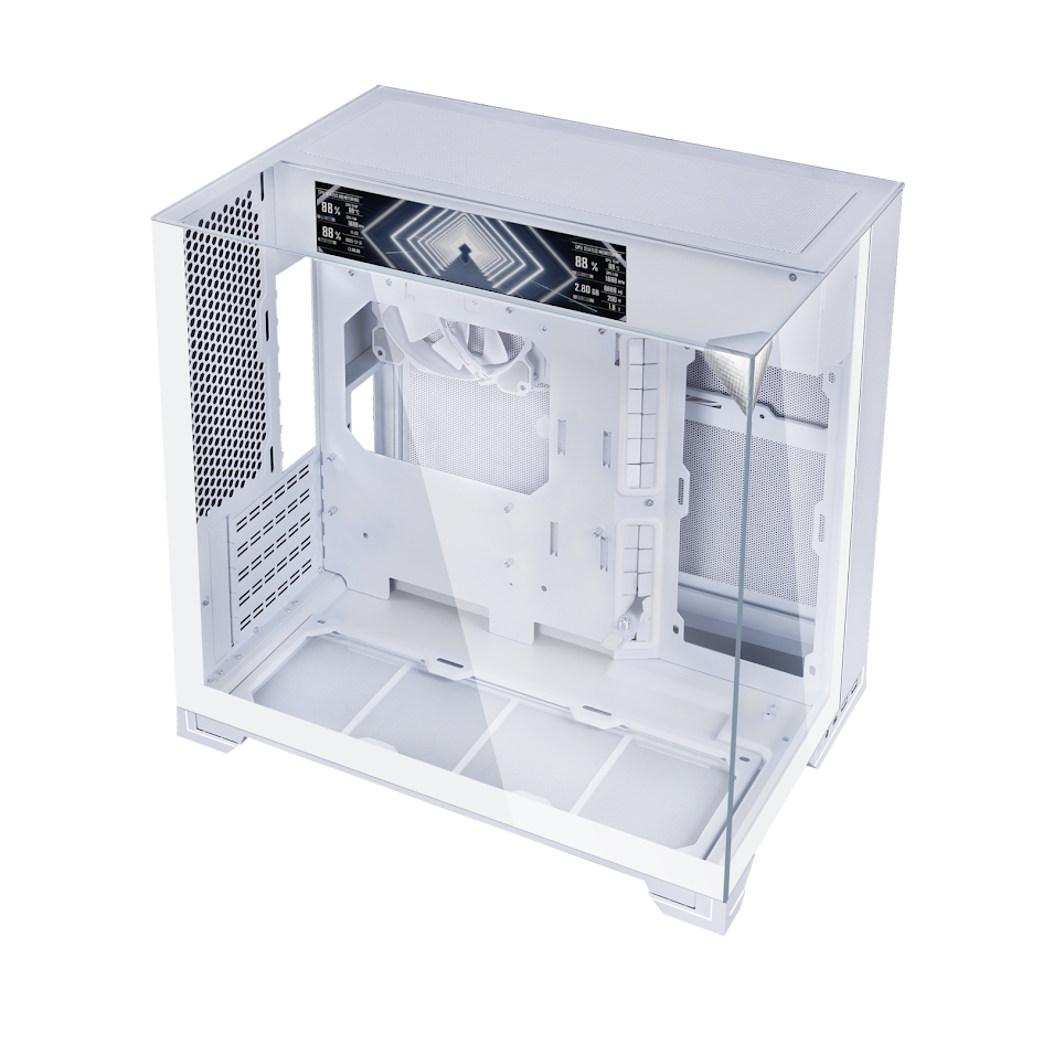 Корпус Lian Li O11 Vision-M Digital White G99.O11VMDW.R0, без БП, mATX