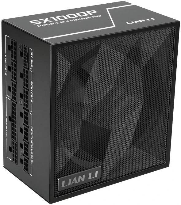 Блок питания 1000Вт, Lian Li SX1000P Black G9P.SX1000P.B000.RU, 80 Plus Platinum, APFC, ATX (ТОЛЬКО В СОСТАВЕ ПЭВМ)
