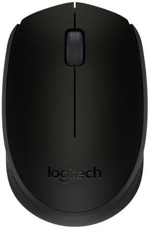 Мышь Logitech B170 Wireless, черный, 910-004659